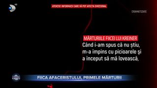 VIDEO - Fiica afaceristului din Sibiu a făcut primele mărturii după noaptea crimei. „M-a amenințat cu arma la tâmplă! A început să mă lovească”