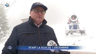 VIDEO - Administratorii se ocupă de pregătirea pârtilor. Turiștii sunt așteptați la schi de la 1 decembrie