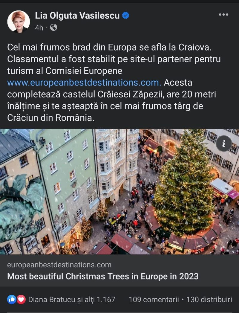 Postare Olguța Vasilescu