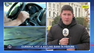 VIDEO- Curierul hoț a ascuns banii &icirc;n pădure. Șeful său l-a denunțat