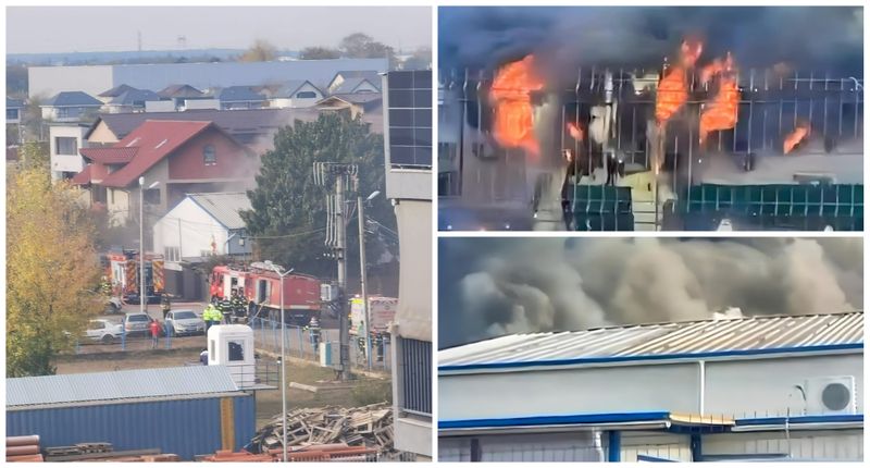 Incendiu service Bragadiru