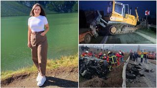 Timeea avea 24 de ani și era profesoară de română la Arad. Ea și sora ei au fost strivite de un buldozer care a căzut în mers de pe o platformă direct pe mașina lor