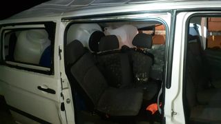 Accident utilitară lovită tren