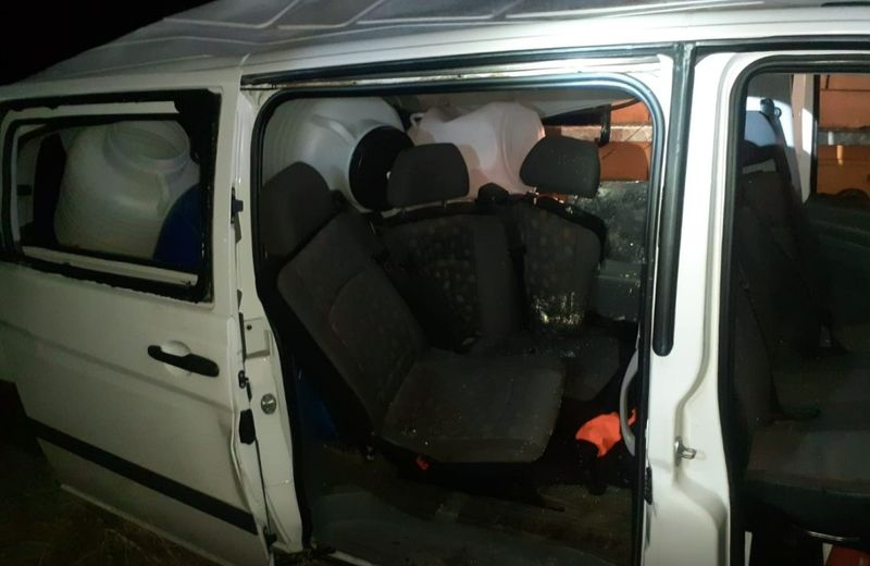 Accident utilitară lovită tren