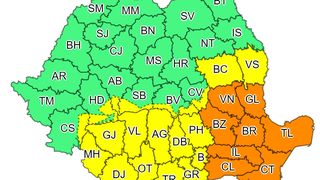 Cod portocaliu de viscol și ninsori