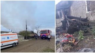 O fetiță de doi ani a ajuns la spital cu arsuri grave, după ce în camera în care se juca a izbucnit un incendiu puternic. Intervenție contra cronometru