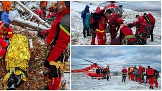 Bărbat căzut st&acirc;ncă Alba