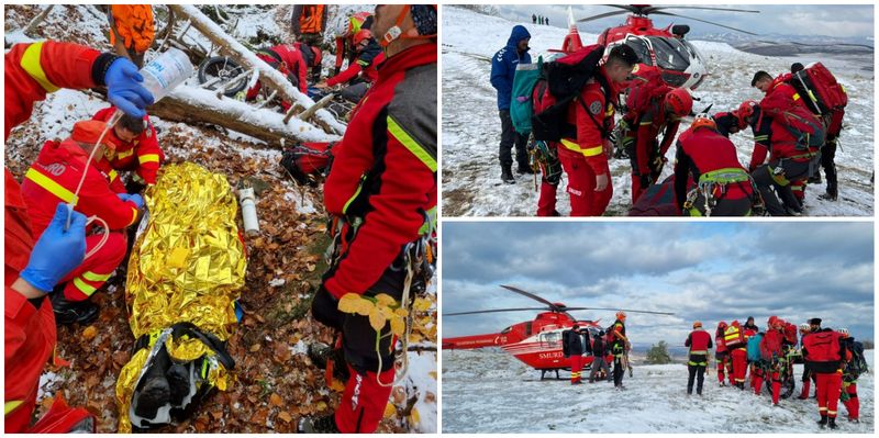 Bărbat căzut stâncă Alba