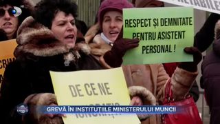 VIDEO- Grevă în instituțiile Ministerului Muncii. Pentru ce protestează angajații?