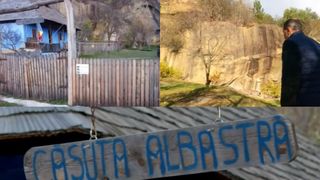 VIDEO - Asta-i Rom&acirc;nia! &bdquo;Căsuța albastră&rdquo; din Argeș, loc &icirc;ncărcat de energie pozitivă. Are o cascadă miraculoasă &icirc;n curte și atrage turiștii ca un magnet