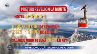 VIDEO- Revelionul c&acirc;t salariul pe o lună. C&acirc;t costă un sejur de sărbători, la munte, &icirc;n Rom&acirc;nia?