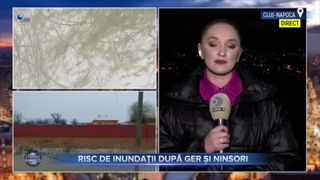 VIDEO- Risc de inundații după ger și ninsoare. Meteoroloigii anunță temperaturi de primăvară