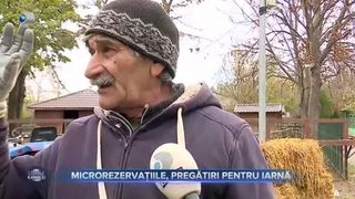 VIDEO- Microrezervațiile, pregătite pentru iarnă. Animalele vor fi protejate de frig