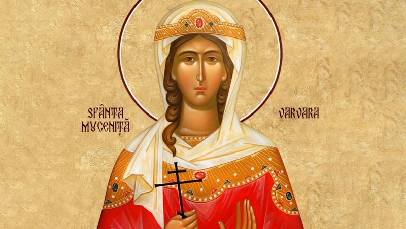 Sfanta mucenita varvara in calendarul ortodox al zilei de 4 decembrie 2023