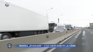 VIDEO- Marea &bdquo;evadare&rdquo; a rom&acirc;nilor. Cozi nesf&acirc;rșite la vămi pentru a ajunge &icirc;n orașele europene