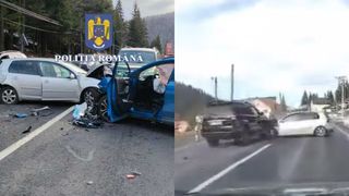 Accident rutier în stațiunea Predeal, sâmbătă după-amiază. Traficul pe DN 1 este blocat
