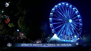Atracții inedite la T&acirc;rgul de Crăciun din Drumul Taberei. Copiii și adulții se bucură de caruselul venețian și roata panoramică: &bdquo;&Icirc;mi aduce aminte de copilărie&rdquo;