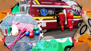 Un bărbat a ajuns în stare gravă la spital din cauza unei petarde, în Iași. A aruncat materialul pirotehnic fix lângă o canistră cu benzină