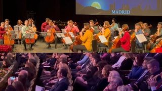 FOTO/VIDEO - Concert inedit la Madrid cu ocazia Zilei Naționale a Rom&acirc;niei. Publicul a fost &icirc;nc&acirc;ntat de un concert al Ansamblului Violoncellissimo și de pianistul Iulian Abagiu