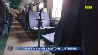 VIDEO- Trei tinere au fost rănite în timpul călătoriei cu trenul, după ce pantaograful s-a rupt
