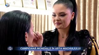 VIDEO- Campioană mondială &icirc;n arta machiajului. Syma realizează spectacol &icirc;n make-up