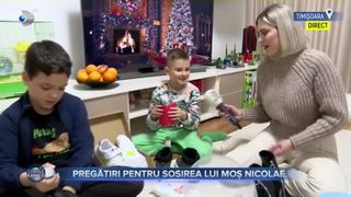VIDEO- Pregătiri pentru sosirea lui Moș Nicolae: ghetuțele sunt lustruite, iar copiii cei mai cuminți