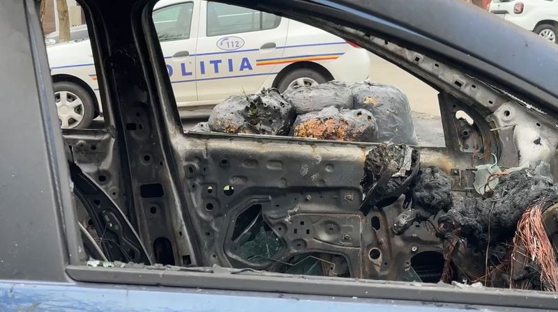 masina incendiata timisoara