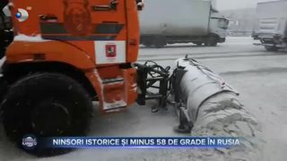 VIDEO - Ninsoare istorică în Moscova. În Siberia s-au înregistrat -58 de grade Celsius