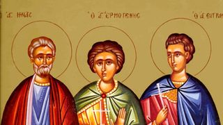 sfintii mucenici mina, erghemon si eugraf