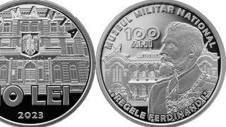 moneda de argint bnr muzeul national militari 100 de ani