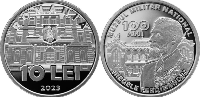 moneda de argint bnr muzeul national militari 100 de ani
