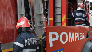 VIDEO - Incendiu de proporții în Timișoara. Șase mașini au fost cuprinse de flăcări în parcarea unui bloc