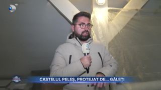 VIDEO - Castelul Peleș, afectat de ploi și zăpadă