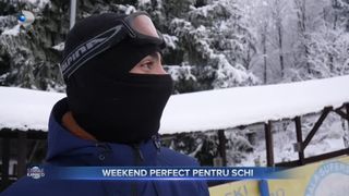VIDEO - Turiștii au luat cu asalt p&acirc;rtiile de la Cavnic. Au profitat de un weekend cu vreme bună pentru schi