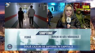 VIDEO- Două cazuri de difterie &icirc;n Capitală. Ultimul caz a fost &icirc;nregistrat &icirc;n 1989