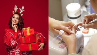 modele de unghii de craciun 2023