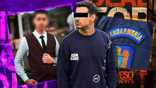 Un jandarm de la Brigada Specială, prins cu droguri într-un rucsac. El a spus că geanta este a unui prieten