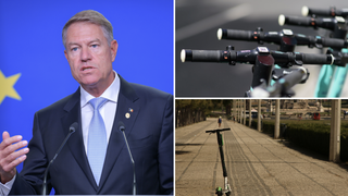 O nouă lege promulgată de Klaus Iohannis. Conducătorii de trotinete electrice vor putea fi sancționați de Poliția Locală