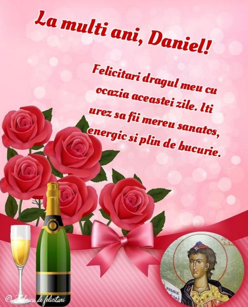 mesaj la multi ani de sfantul daniel