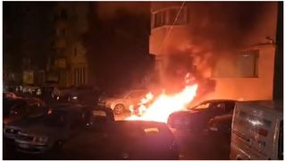 Mașină incendiată Iași