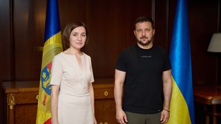 Maia Sandu și Volodimir Zelenski 