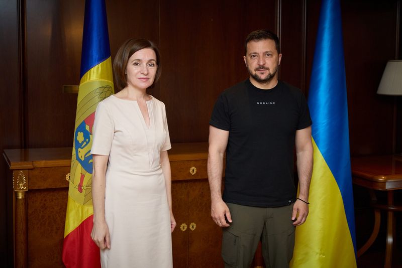 Maia Sandu și Volodimir Zelenski 