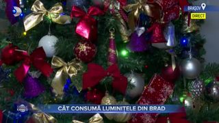 VIDEO - C&acirc;t ne costă &icirc;n plus la factură luminițele din brad?