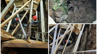 operatiune pompieri cautare sub bietre