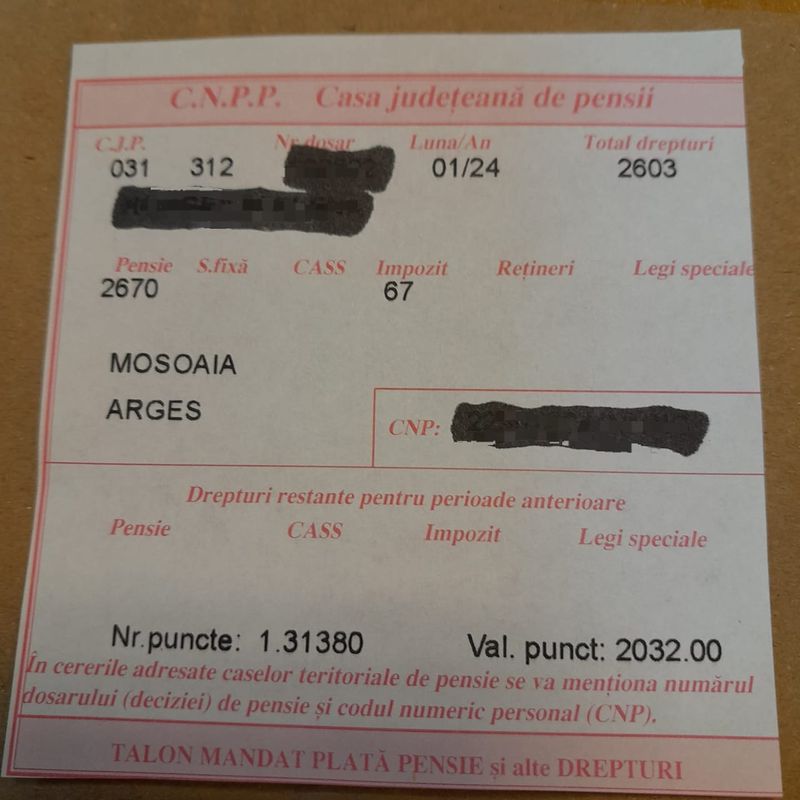 cupon de pensii majorat 