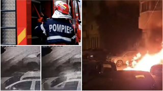  Noi detalii &icirc;n cazul incendierii mașinii unei firme de pază, din Iași. Bărbatul surprins pe camerele de supraveghere a fost arestat preventiv 30 de zile 
