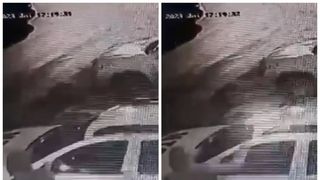 Mașina unei firme de pază a fost incendiată, la Iași