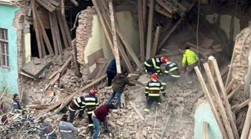 Cămin prăbușit Odorheiu Secuiesc