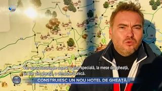 VIDEO - A început ridicarea Hotelului de Gheață de la Bâlea Lac. Lucrările sunt la ordinea zilei