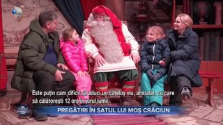 VIDEO - Pregătiri în satul lui Moș Crăciun. Spiridușii muncesc din greu pentru cadourile micuților